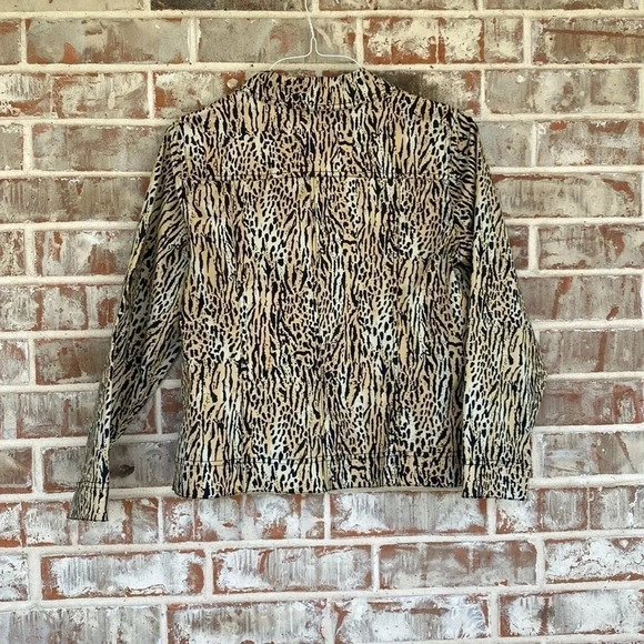 Susan Bristol Petite Cheetah Print Safari Jacket - Picture 5 of 6